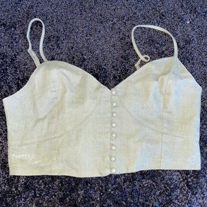 green tank crop top